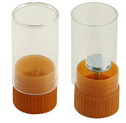 EM-Tec SB1 single pin mount storage & transport tube for a single Ø 12.7 or Ø 19mm pin stub